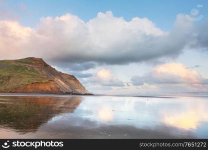 Beautiful landscapes it the Ocean Beach, New Zealand. Inspiring natural and travel background