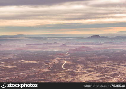 Beautiful landscapes of the American desert