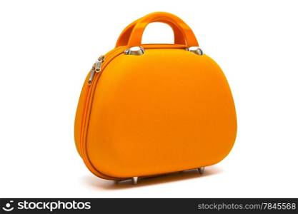 beautiful large handbag on a white background