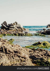 Beautiful Mediterranean coastal summer landscape