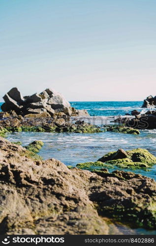 Beautiful Mediterranean coastal summer landscape