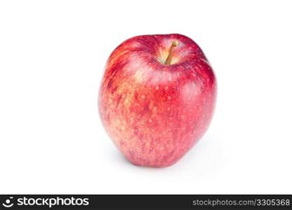 beautiful mellow juicy apple isolated on white