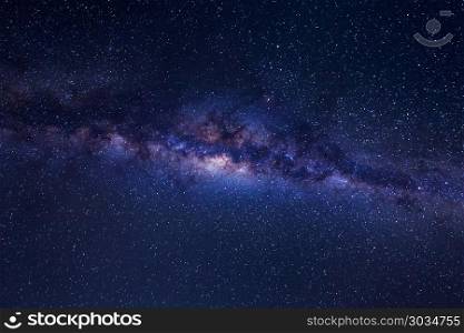 Beautiful milky way with stars and space dust on a night sky.