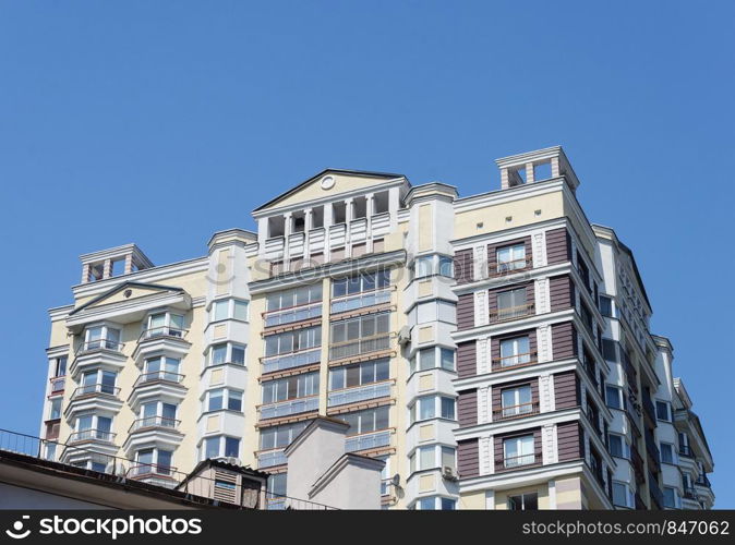 Beautiful modern building in center of Minsk, Belarus