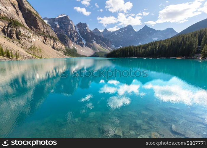 Beautiful Moraine lake in Banff National park,Canada