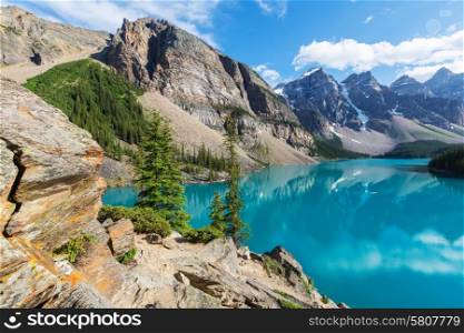 Beautiful Moraine lake in Banff National park,Canada