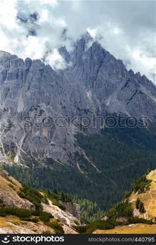 Beautiful mountain landscape around Tre Cime di Lavaredo. Dolomites, Italy