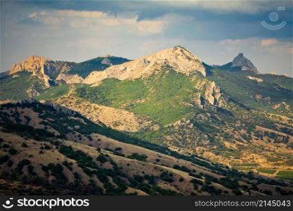 beautiful mountain landscape in Crimea. beautiful mountain landscape