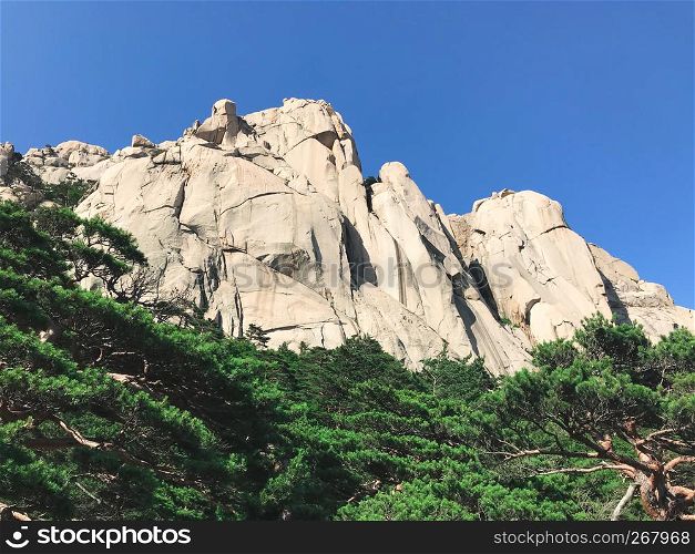 Beautiful mountain landscape in Seoraksan National Park, South Korea