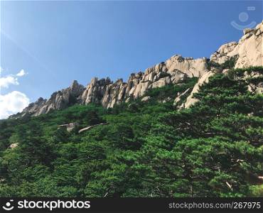 Beautiful mountain landscape in Seoraksan National Park, South Korea