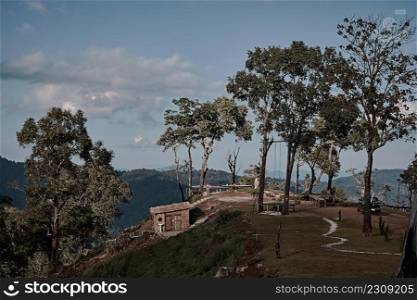 Beautiful mountain landscape of Doi Chang hill in Chiang Rai province, Thailand. Beautiful mountain landscape