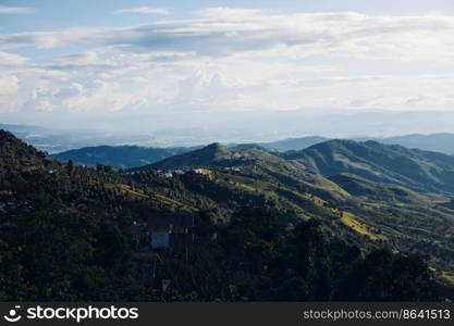 Beautiful mountain landscape of Doi Chang hill in Chiang Rai province, Thailand
. Beautiful mountain landscape