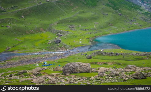 Beautiful mountain landscape of Sonamarg, Jammu and Kashmir state, India