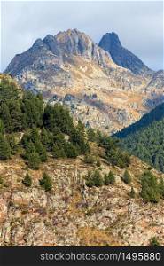 Beautiful mountain peaks in Andorra (Pyreness)