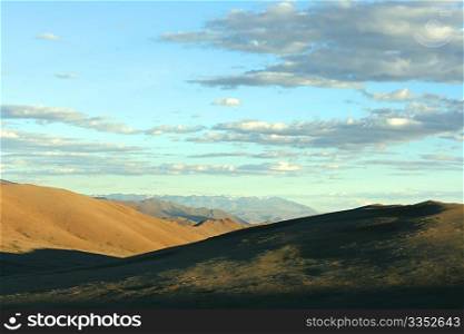 Beautiful mountain range in Mongolia