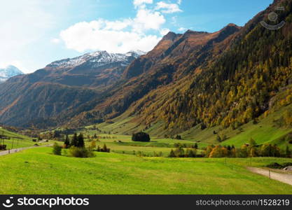 beautiful mountains landscape in in the austria