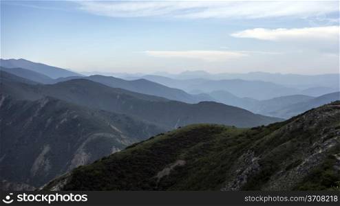 Beautiful mountains landscape of Sichuan, China