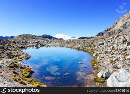 Beautiful mountains landscapes in Cordillera Huayhuash, Peru, South America