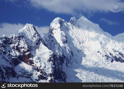 Beautiful mountains landscapes in Cordillera Huayhuash, Peru, South America