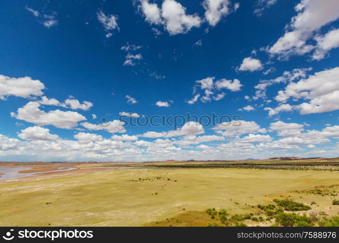 Beautiful natural landscapes mountains volcano Andes region, Bolivia