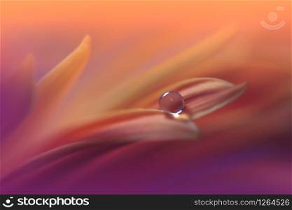 Beautiful Nature Background.Floral Art Design.Abstract Macro Photography.Gerbera Flower.Pastel Flowers.Violet Background.Creative Artistic Wallpaper.Wedding Invitation.Celebration,love.Close up View.Happy Holidays.Copy Space.Water Drops.