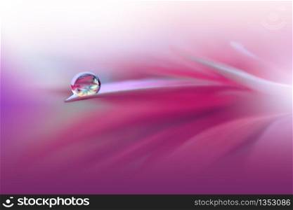 Beautiful Nature Background.Floral Art Design.Abstract Macro Photography.Pink Daisy Flower.Pastel Flowers.Violet Background.Creative Artistic Wallpaper.Wedding Invitation.Celebration,love.Close up View.Happy Holidays.Vibrant Colors.Copy Space.