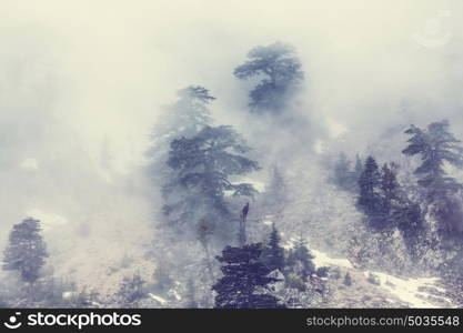 Beautiful nature landscapes in Turkey mountains. Lycian way is famous among hikers.