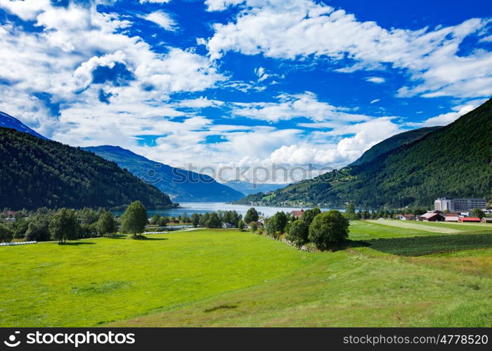 Beautiful Nature Norway natural landscape.