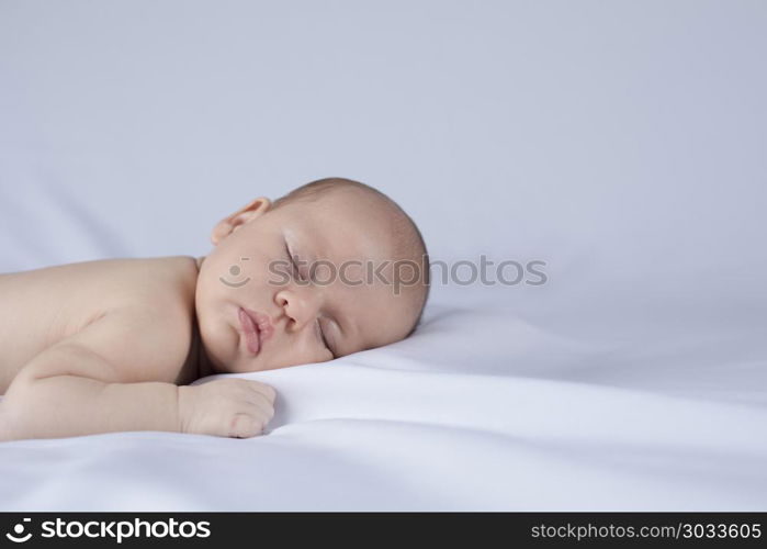 Beautiful newborn baby sleeping. Sleeping, Beautiful newborn baby