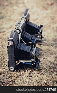 Beautiful old folding camera with a nice design