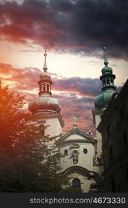 beautiful old streets of Prague. Czech Republic. beautiful old streets of Prague.