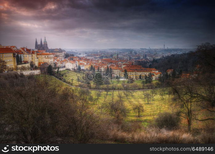 beautiful old streets of Prague. Czech Republic. beautiful old streets of Prague.