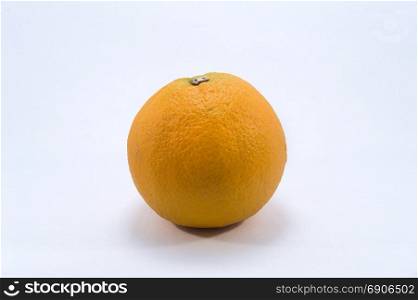 Beautiful orange in closeup . Beautiful orange in closeup on a white background