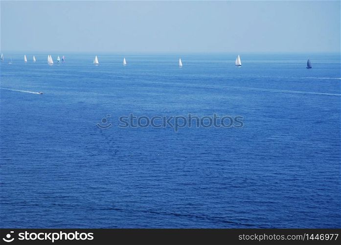 Beautiful panoramic view over Elba island in Italy