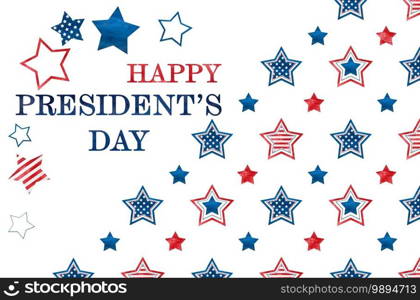 Beautiful pattern with the colors of the American Flag. Closeup, no people, textured surface. Congratulations for family, relatives, friends and colleagues. Happy Presidents’ Day. Congratulatory inscription for the holiday