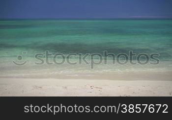 Beautiful, peaceful waters of the Pacific Ocean, seen from the sand