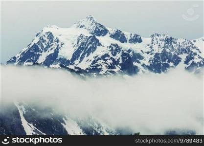 Beautiful peak Mount Shuksan in Washington, USA