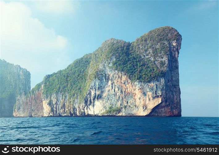 Beautiful Phi Phi Ley islands in Thailand
