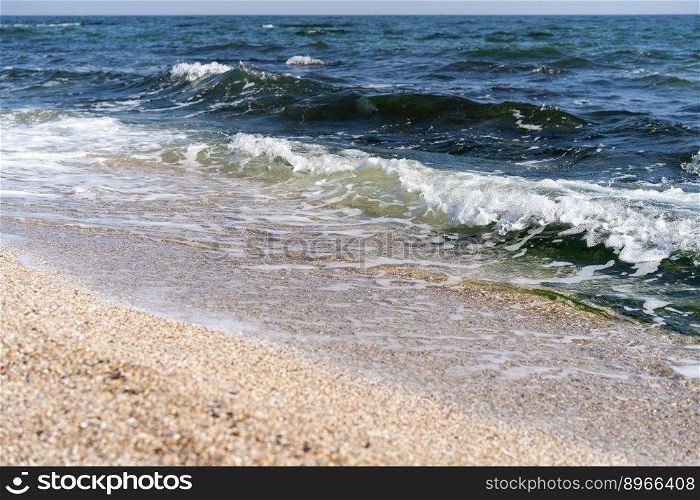 beautiful photo of a beach with sea wave