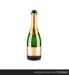 Beautiful picture of a bottle of champagne