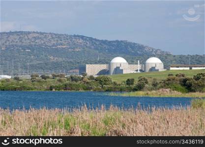 Beautiful picture of Almaraz Nuclear Power Plant in Spain