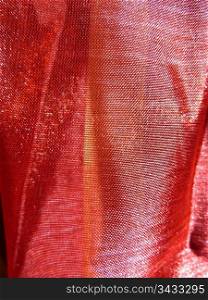 beautiful piece of shiny red voile