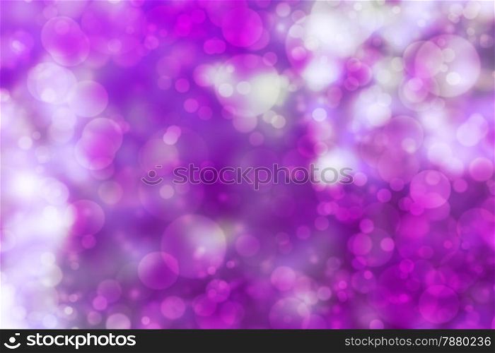 Beautiful purple bokeh abstract background, filter image