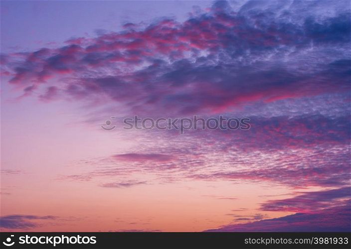 Beautiful red clouds and morning sky cloudscape. Pang Puai, Mae Moh, Lampang, Thailand. . Red clouds and morning sky cloudscape.