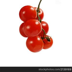 beautiful red tomatoes isolated on white background. beautiful red tomatoes
