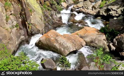 Beautiful river detail on the Pirineus (Spain)