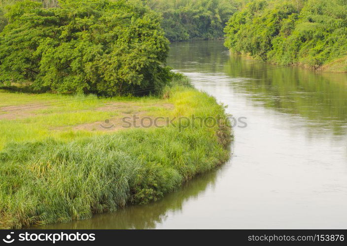 Beautiful river kwai in Kanchanaburi province, Thailand