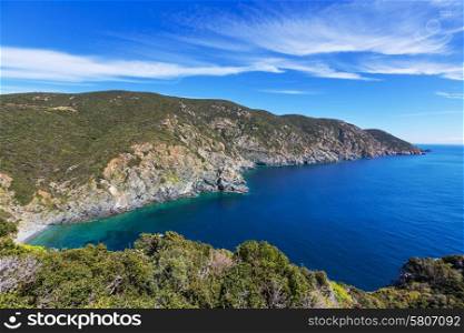 Beautiful rocky coastline in Greece