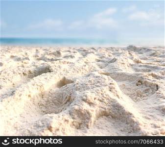 Beautiful sand beach