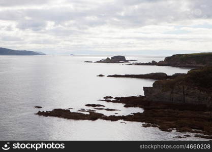 Beautiful scenery of the northwest coast in Spain